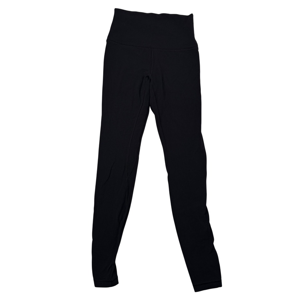 Lululemon Leggings Size 4 Black Athletic Yoga Women RN: 106259